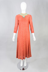 Adele Simpson Vintage Statement Necklace Dress