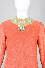 Adele Simpson Vintage Statement Necklace Dress