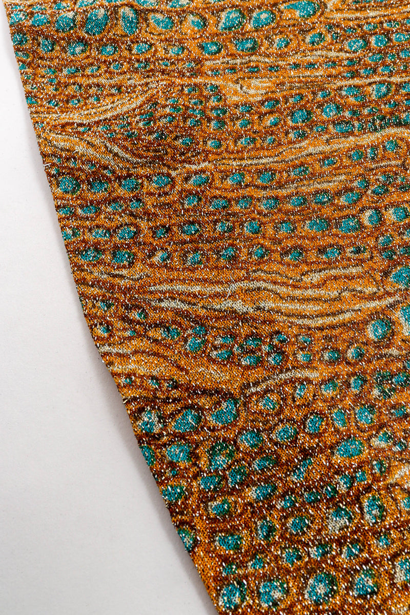 Vintage Adele Simpson Dots & Mineral Print Dress print/hemline detail @ Recess LA