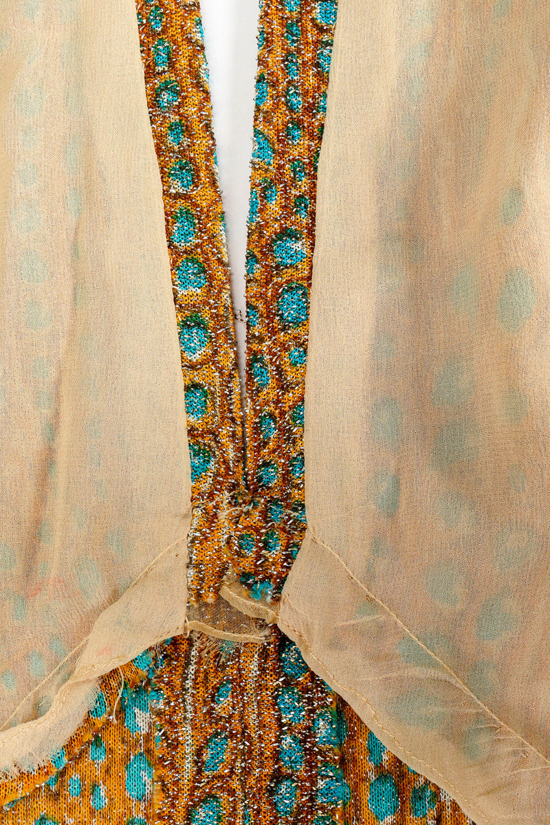 Vintage Adele Simpson Dots & Mineral Print Dress bodice lining @ Recess LA