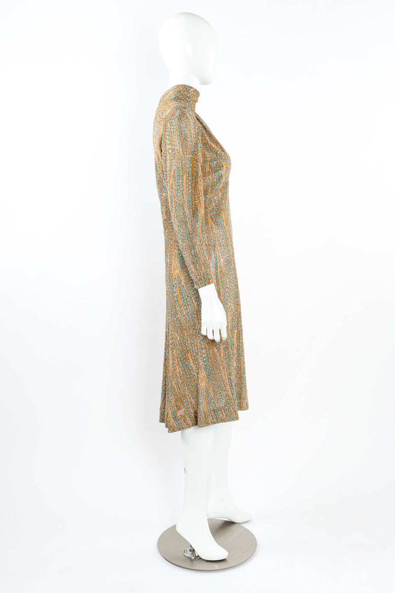 Vintage Adele Simpson Dots & Mineral Print Dress mannequin side  @ Recess LA