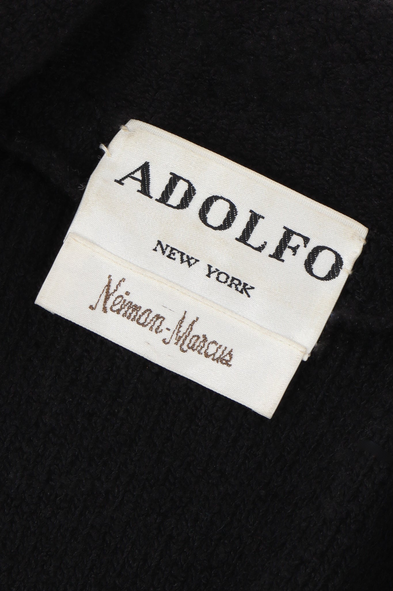 Vintage Adolfo College Emblem Embellished Jacket label at Recess Los Angeles