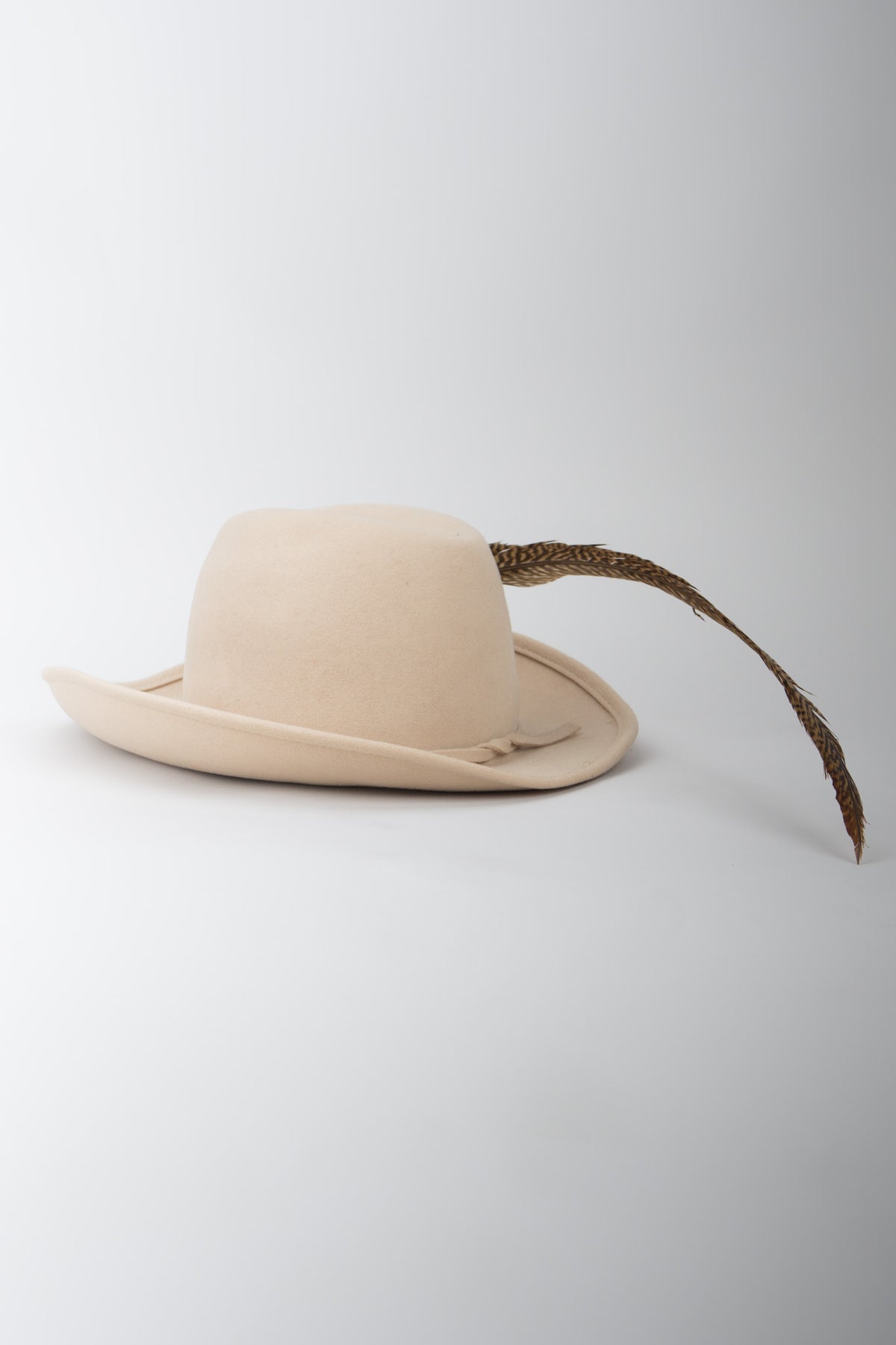 Adolfo II Wool Felt Studded Pierced Feather Hat – Recess display picture 2