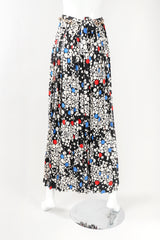 Recess Designer Consignment Vintage Adolfo Fizzy Polka Dot Pleated Palazzo Pant
