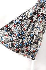 Recess Designer Consignment Vintage Adolfo Fizzy Polka Dot Pleated Palazzo Pant