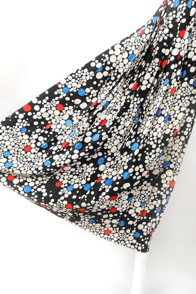 Recess Designer Consignment Vintage Adolfo Fizzy Polka Dot Pleated Palazzo Pant