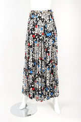 Recess Designer Consignment Vintage Adolfo Fizzy Polka Dot Pleated Palazzo Pant