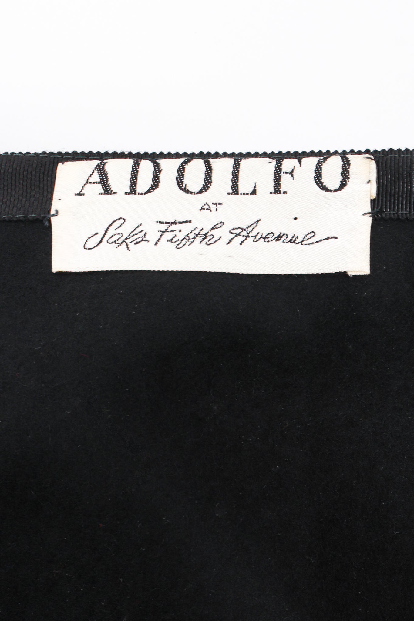 Vintage Adolfo Gold-Studded Wrap Skirt side angle label crop at Recess LA