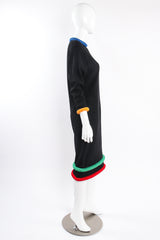 Vintage Adolfo Banded Knit Midi Sweater Dress on mannequin side at Recess Los Angeles