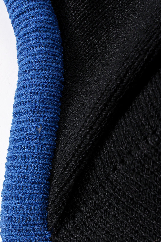 Vintage Adolfo Banded Knit Midi Sweater Dress detail at Recess Los Angeles
