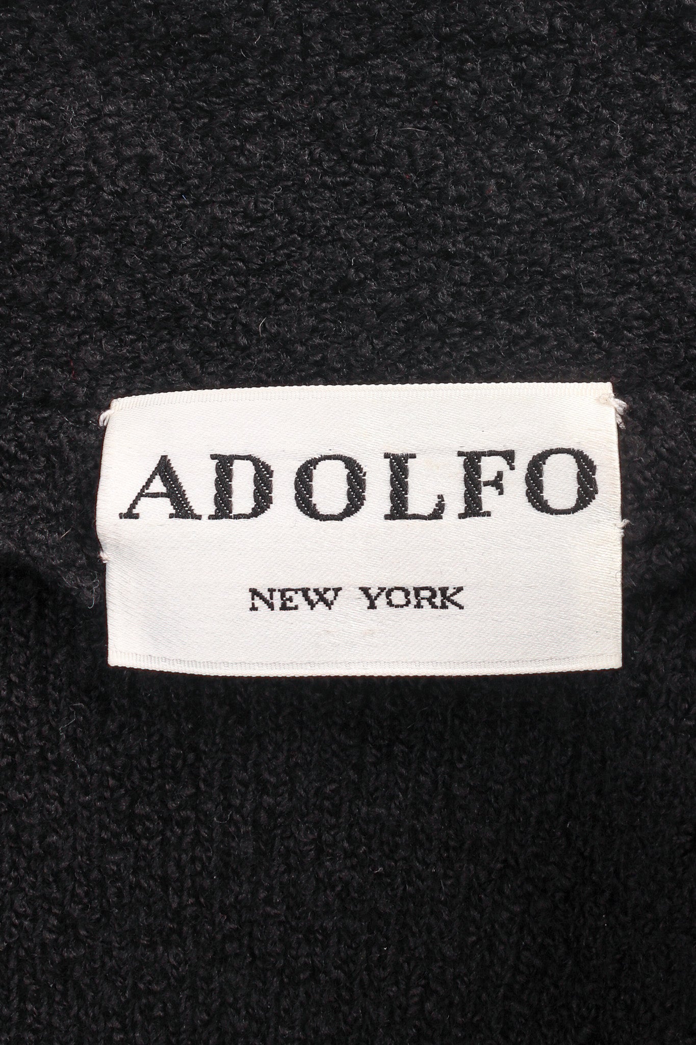 Vintage Adolfo Collegiate Crest Appliqué Jacket II label @ Recess LA