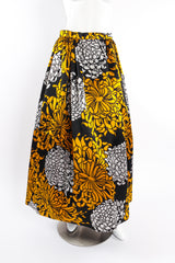 Vintage Adolfo Chrysanthemum Print Silk Skirt on mannequin front at Recess Los Angeles