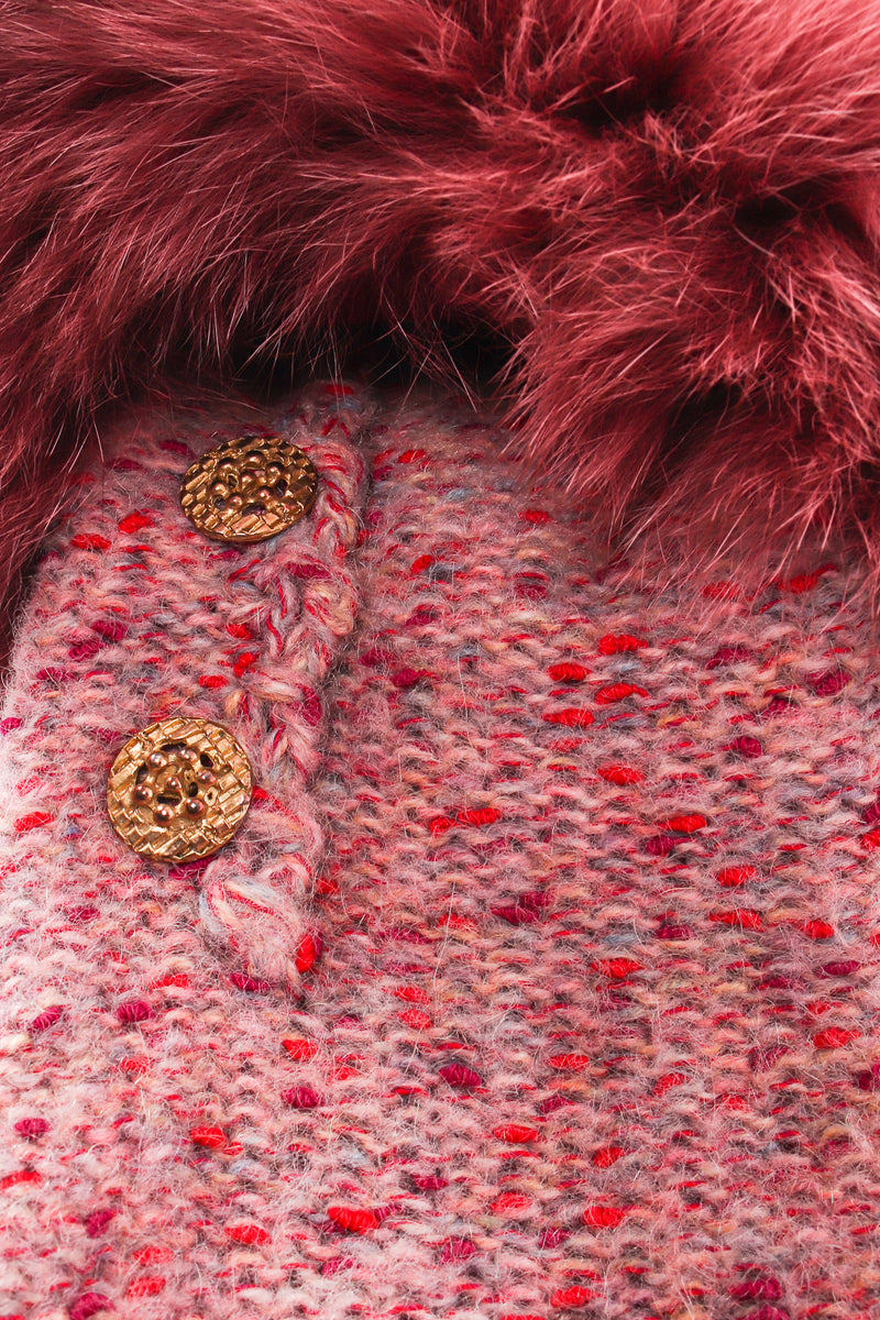 Vintage Mink Sweater Knitted Jacket
