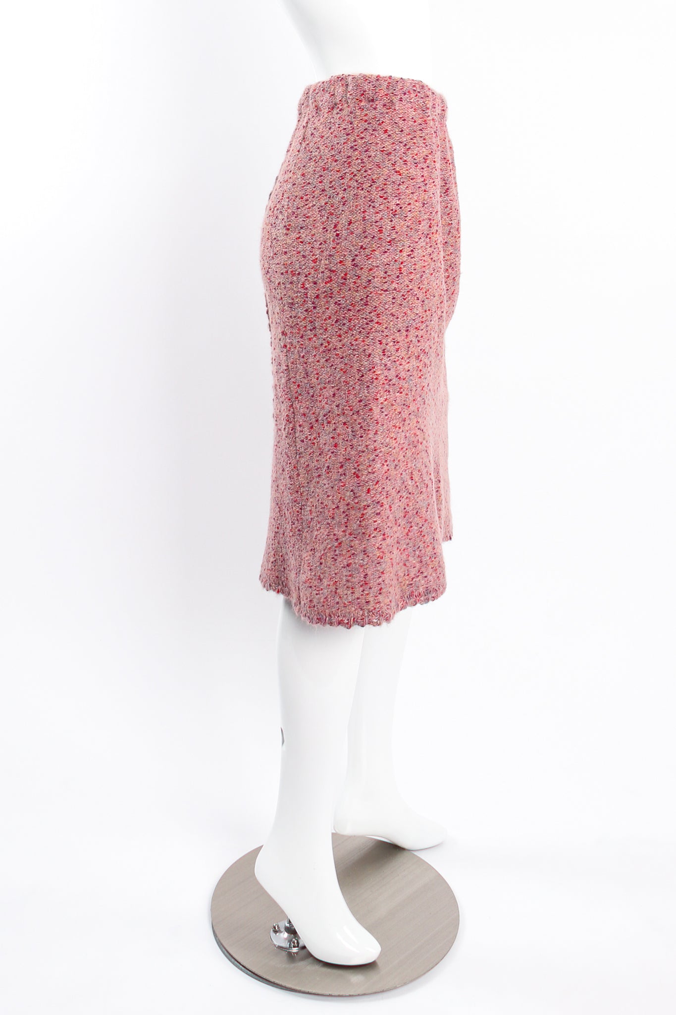Vintage Chanel 1999P Rainbow Terrazzo Tweed Jacket & Skirt Set