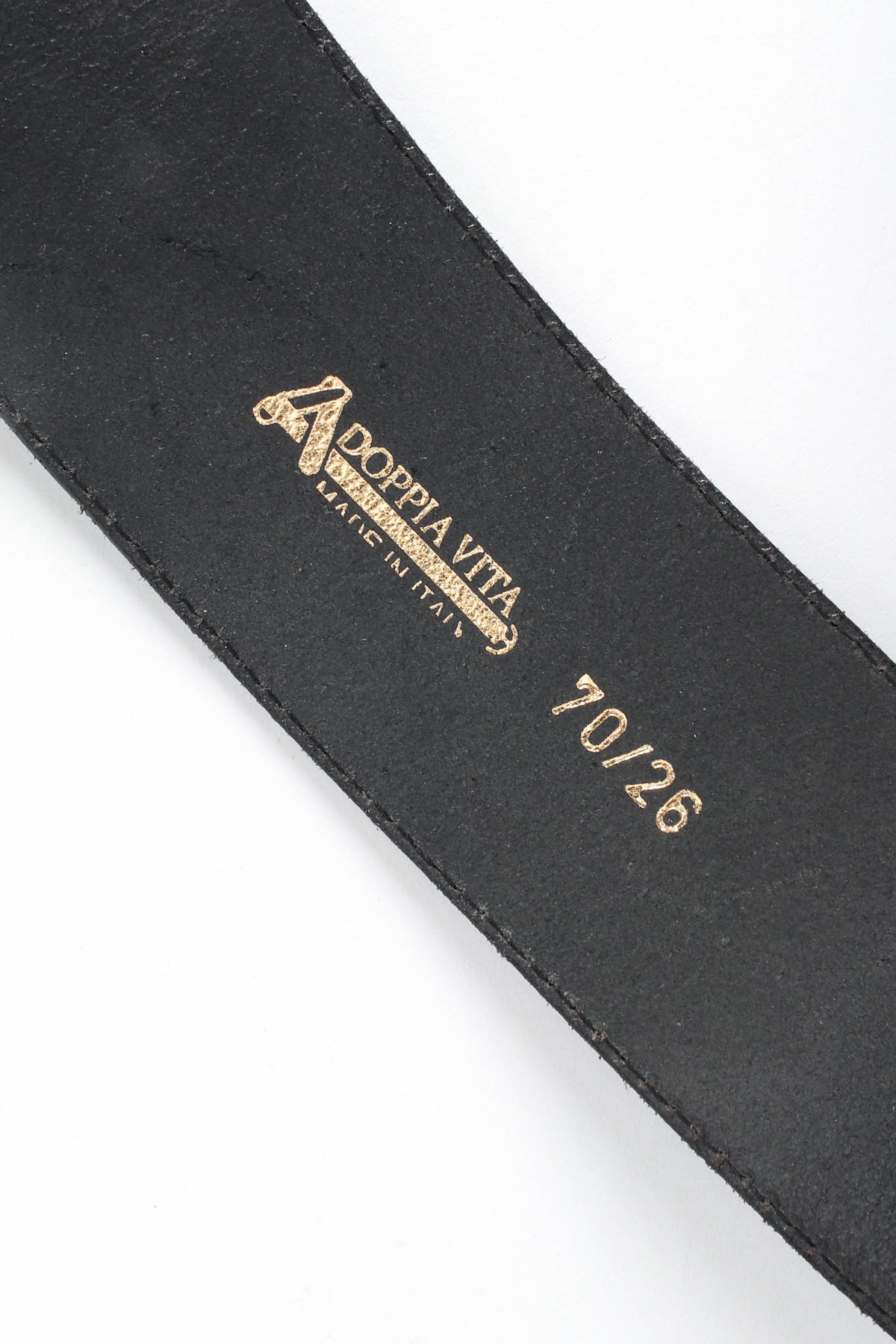 Vintage Adoppia Vita Leather Chain Drape & Plate Belt – Recess