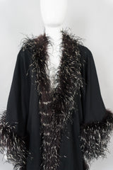 Adrienne Landau Ostrich Feather Shawl Cape