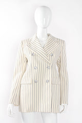 2019 S/S Alessandra Rich Rope Stripe Jacket Set on mannequin front at Recess Los Angeles