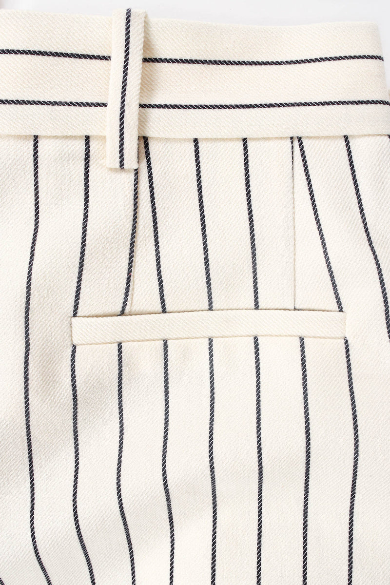2019 S/S Alessandra Rich Rope Stripe Jacket & Pant Set pant details at Recess LA