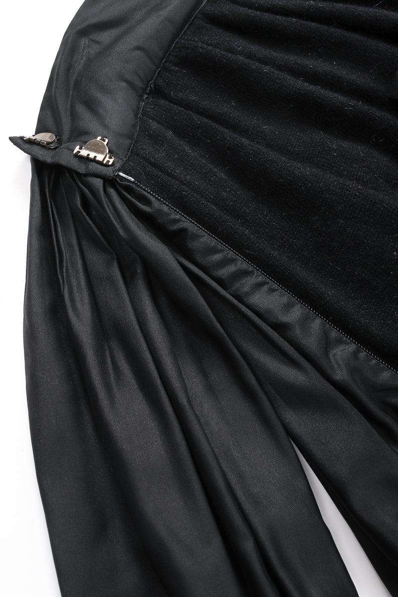Vintage Adrienne Vittadini Gathered Silk Bubble Skirt lining at Recess Los Angeles