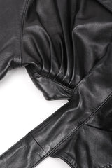 Recess Los Angeles Vintage 1980s Alaia Cropped Leather Wrap Jacket