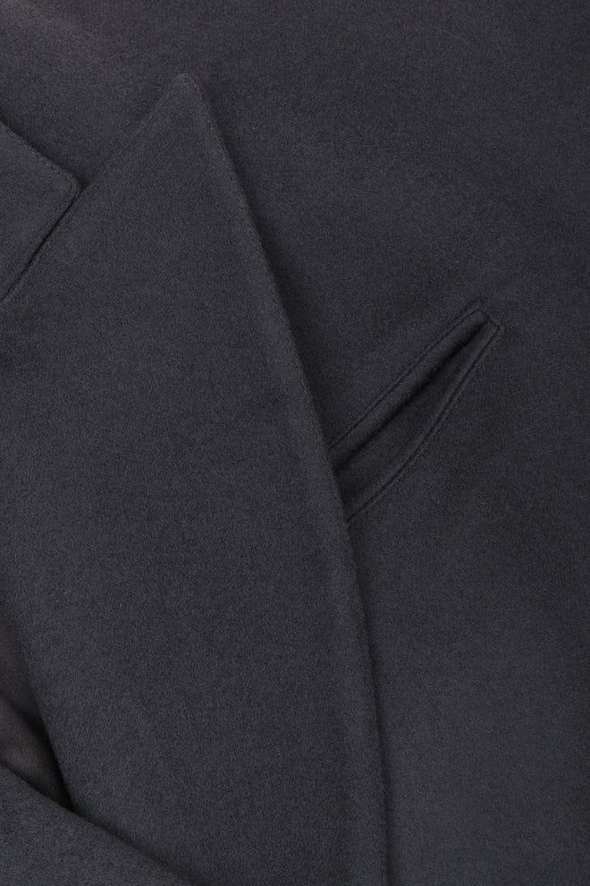 Recess Los Angeles Vintage Alaia Double-Breasted Long Wool Reefer Coat