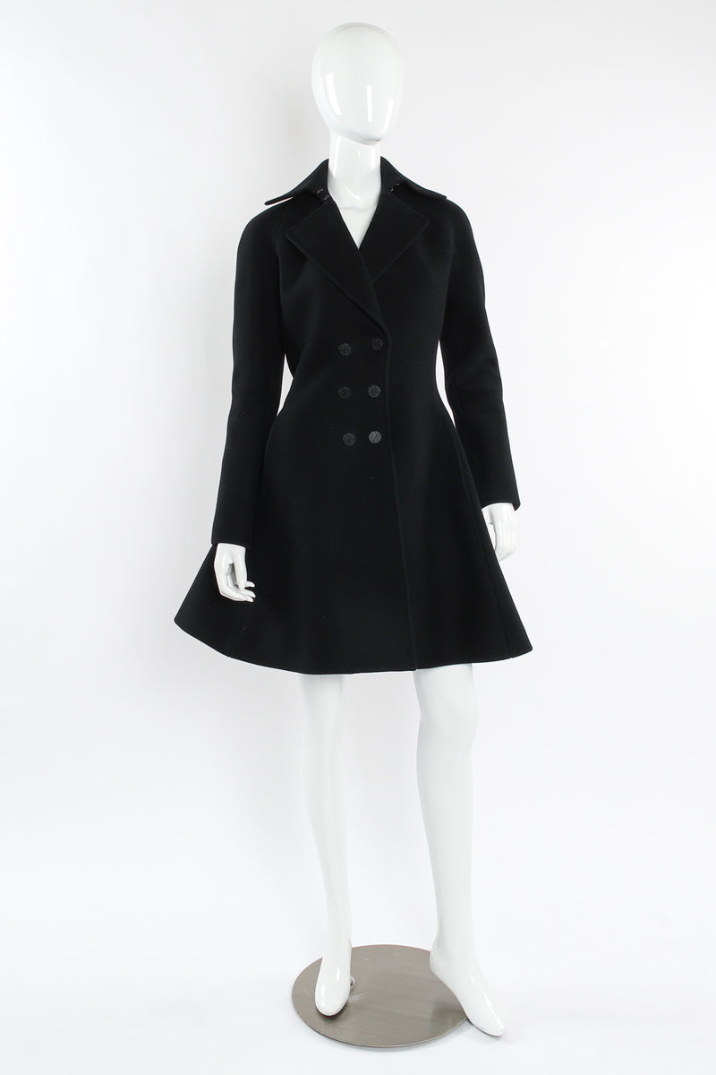 vintage alaia dress Azzedine Alaa Black Hooded Body Con 1980s Palm Beach Vintage Alaa Double Breasted Wool