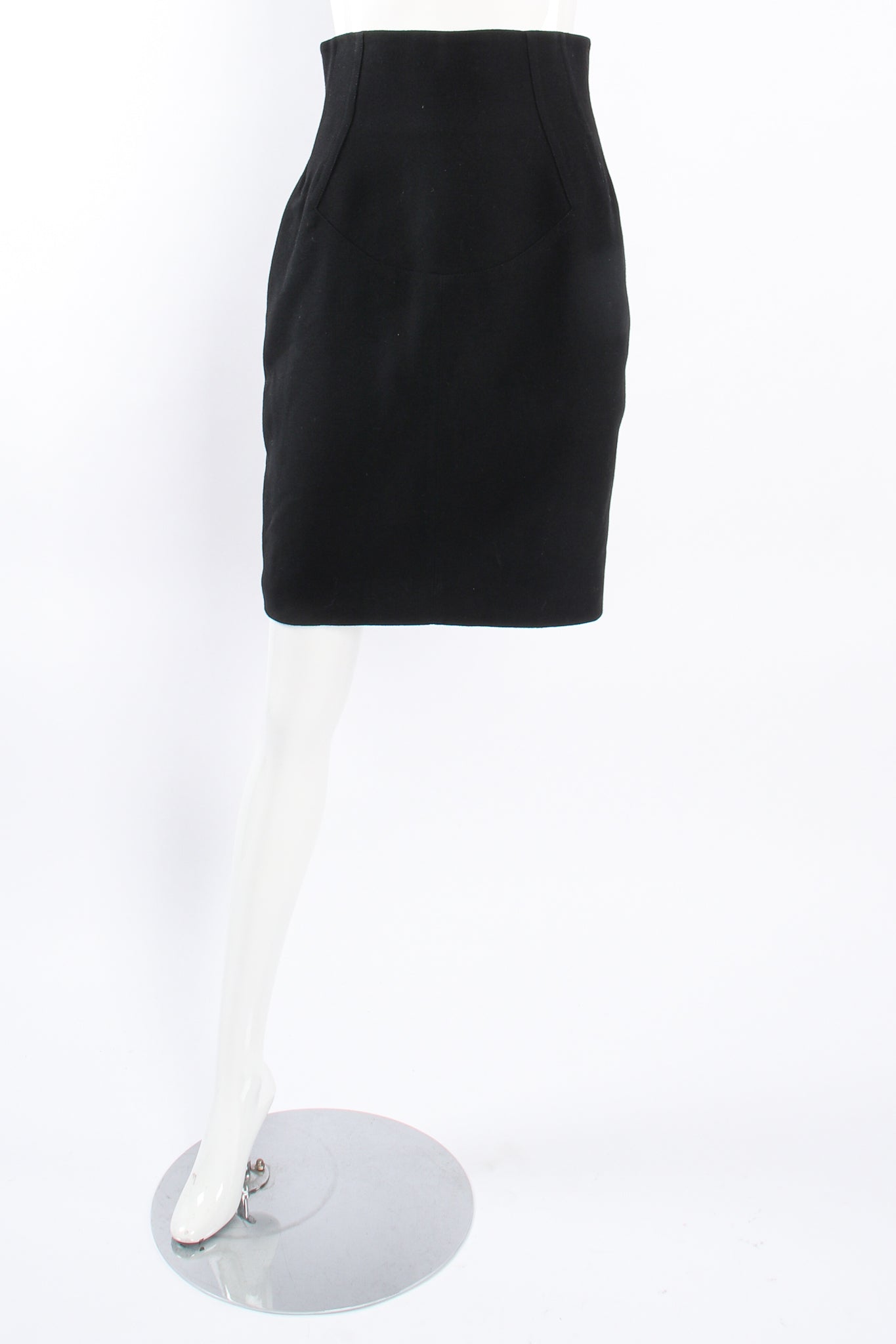 Vintage Alaia Boned Corset Pencil Wiggle Skirt on Mannequin front at Recess Los Angeles