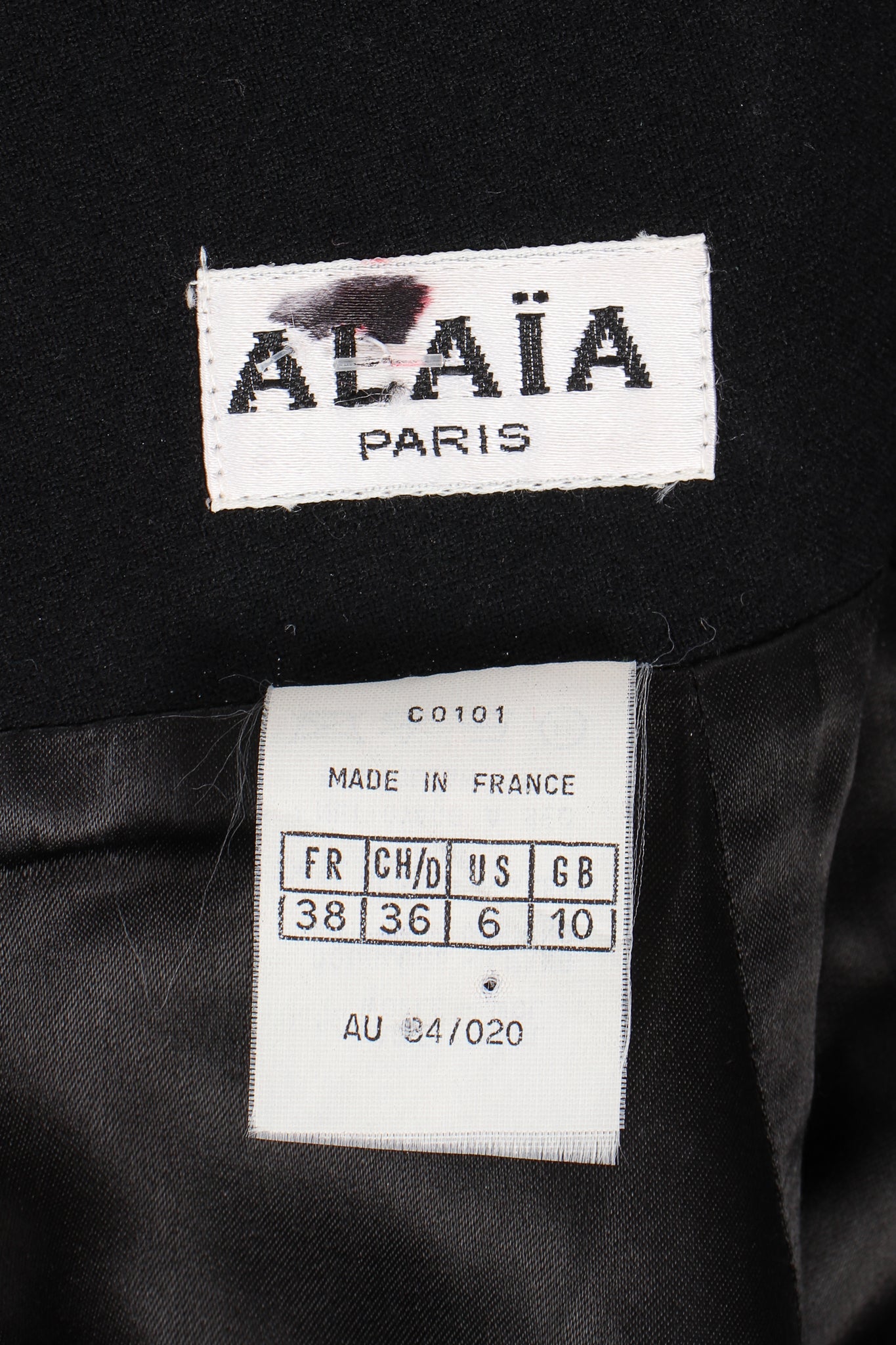 Vintage Alaia Boned Corset Pencil Wiggle Skirt label at Recess Los Angeles