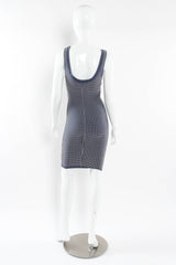 Vintage Alaïa Ribbed Waffle Bodycon Dress II mannequin back @ Recess Los Angeles