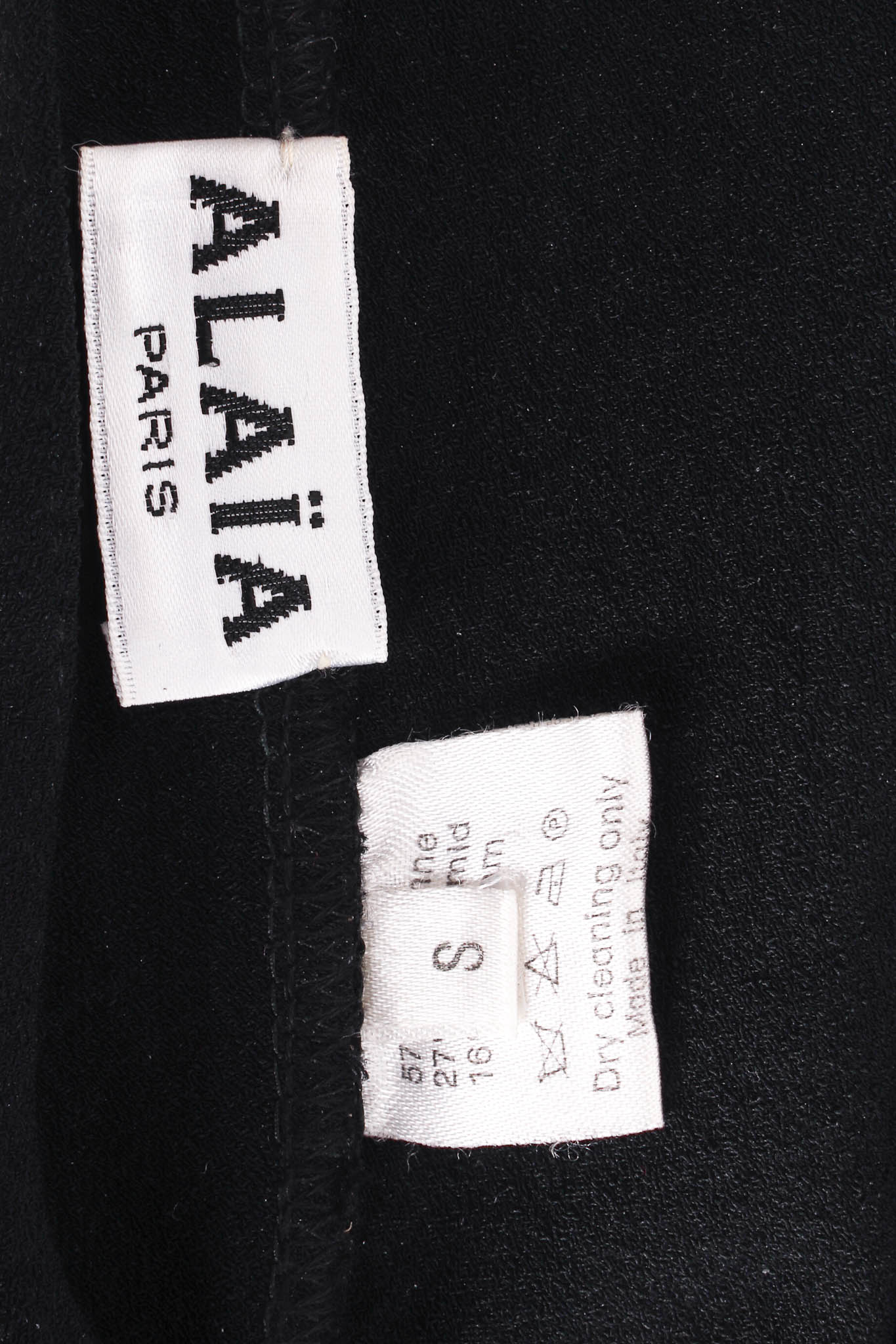 Vintage Alaïa Knit Bodycon Dress tag @ Recess Los Angeles