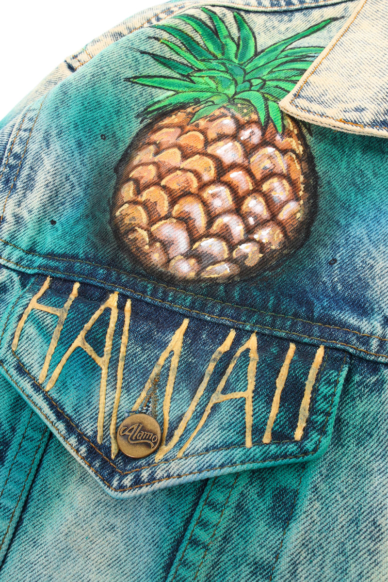 Vintage Tony Alamo Hawaii Waikiki Beach Jacket Pineapple crop at Recess Los Angeles 