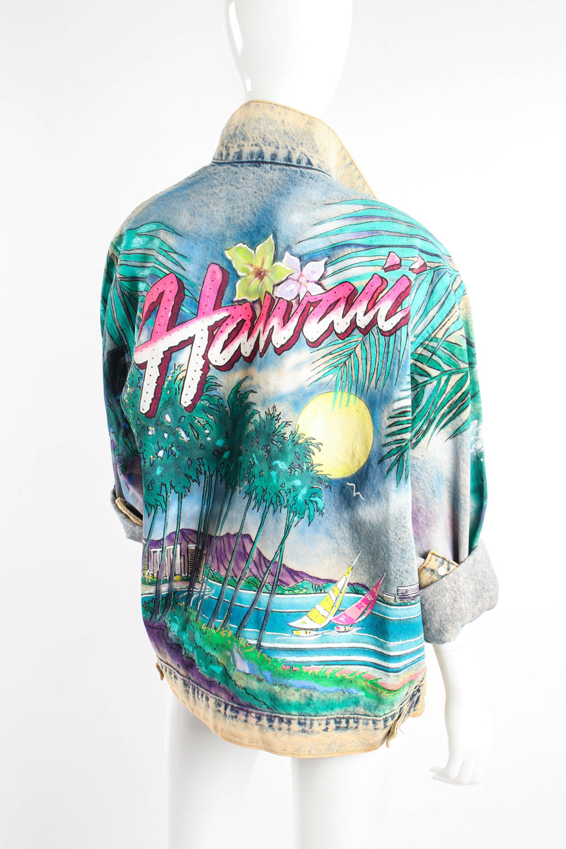 Vintage Tony Alamo Hawaii Waikiki Beach Jacket on mannequin at Recess Los Angeles (back)