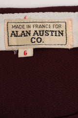 Vintage Alan Austin Plum Straight Leg Pant label at Recess Los Angeles