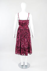 Recess Designer Consignment Vintage Alan Austin Velvet Lamé Burnout Camisole & Skirt Set Los Angeles Resale