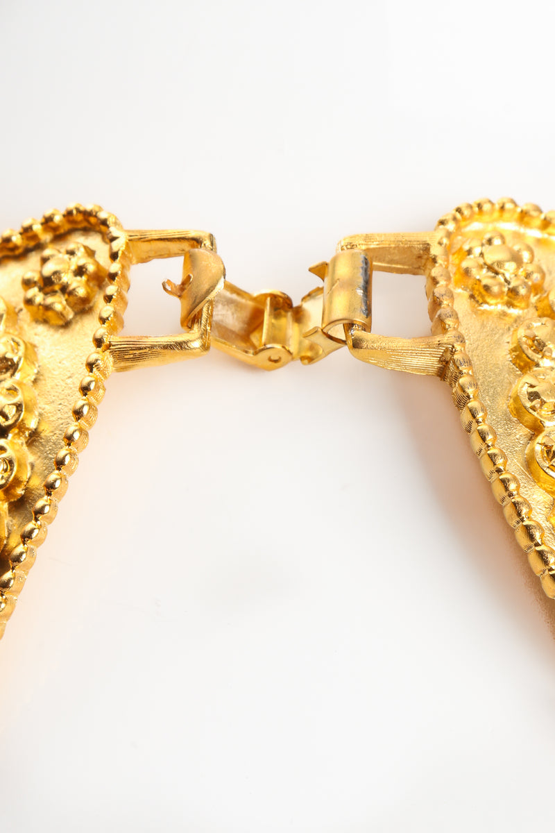 Vintage Alexis Kirk Etruscan Necklace Set clasp wear at Recess Los Angeles