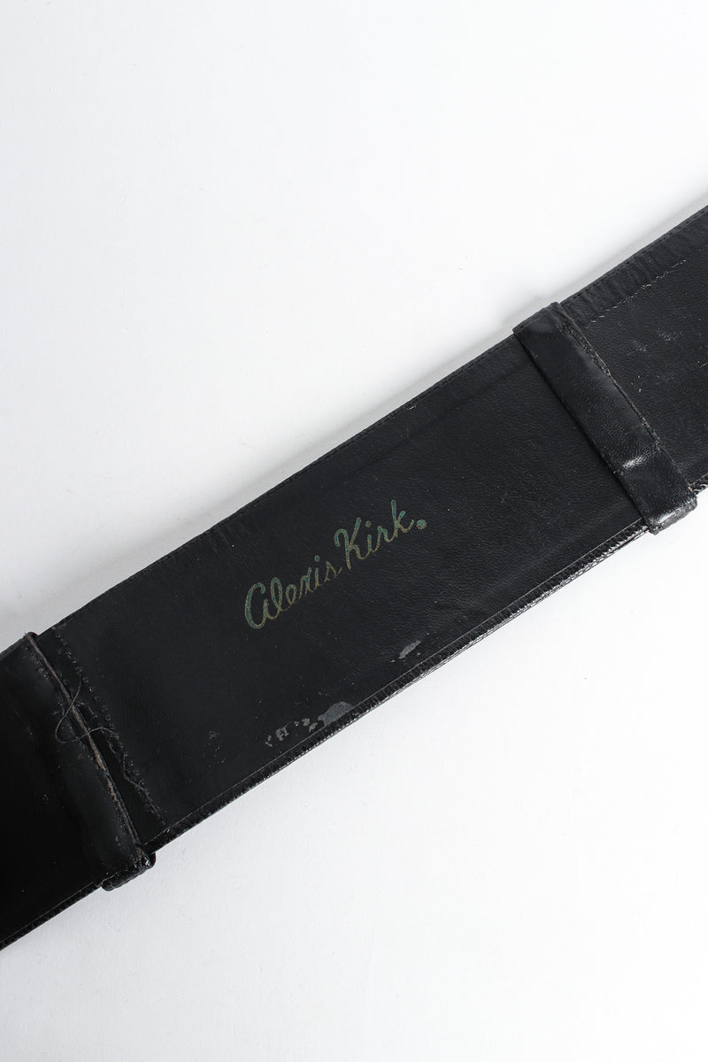 Wide slide belt by Alexis Kirk signature close @recessla