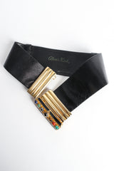 Wide slide belt by Alexis Kirk unfastened @recessla