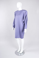 Recess Los Angeles Vintage Alek Singer Tapered Silk Cocoon Shift Dress