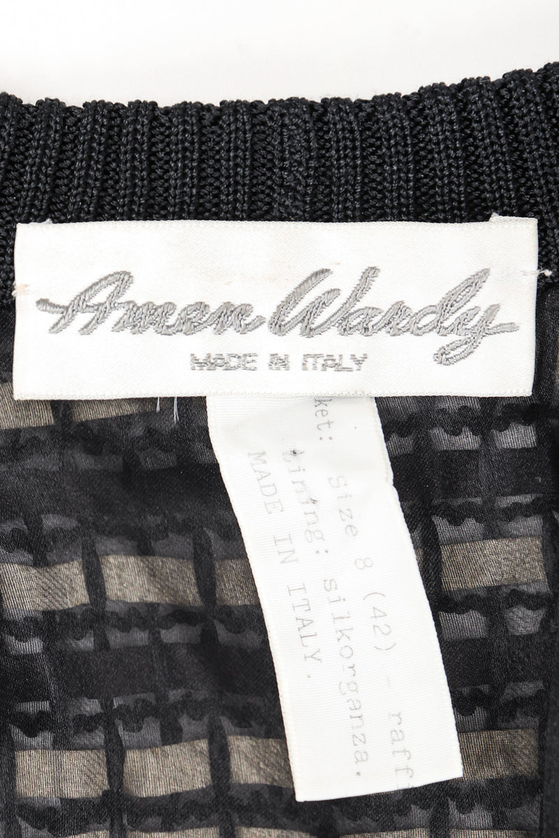 Recess Los Angeles Vintage Amen Wardy Woven Straw Snakeskin Boxy Cardigan Jacket