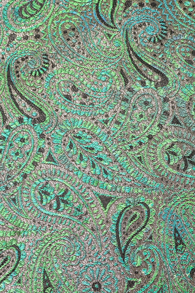 Recess Los Angeles Vintage Amen Wardy Paisley Gold Brocade Cocoon Kimono Coat