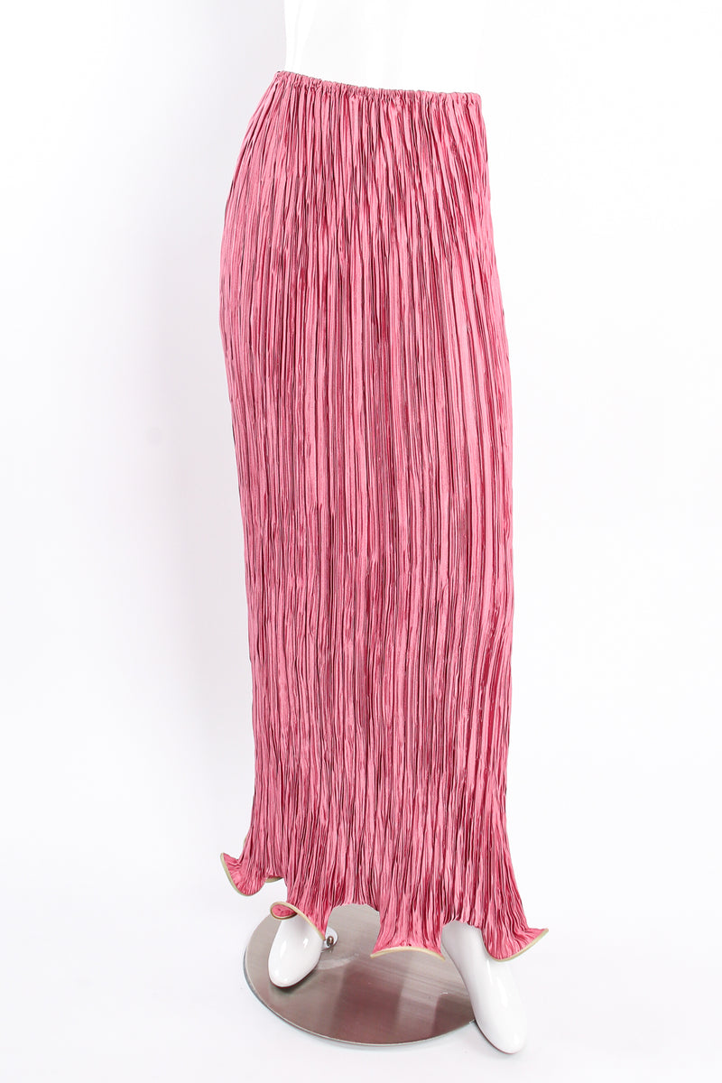 Vintage Ana Colón Wavy Pleated Skirt Set on mannequin front at Recess Los Angeles