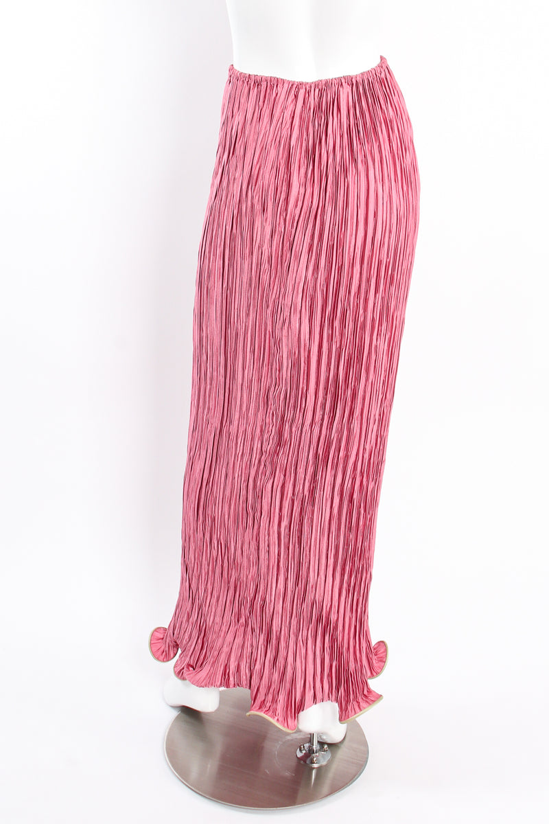 Vintage Ana Colón Wavy Pleated Skirt Set on mannequin back at Recess Los Angeles