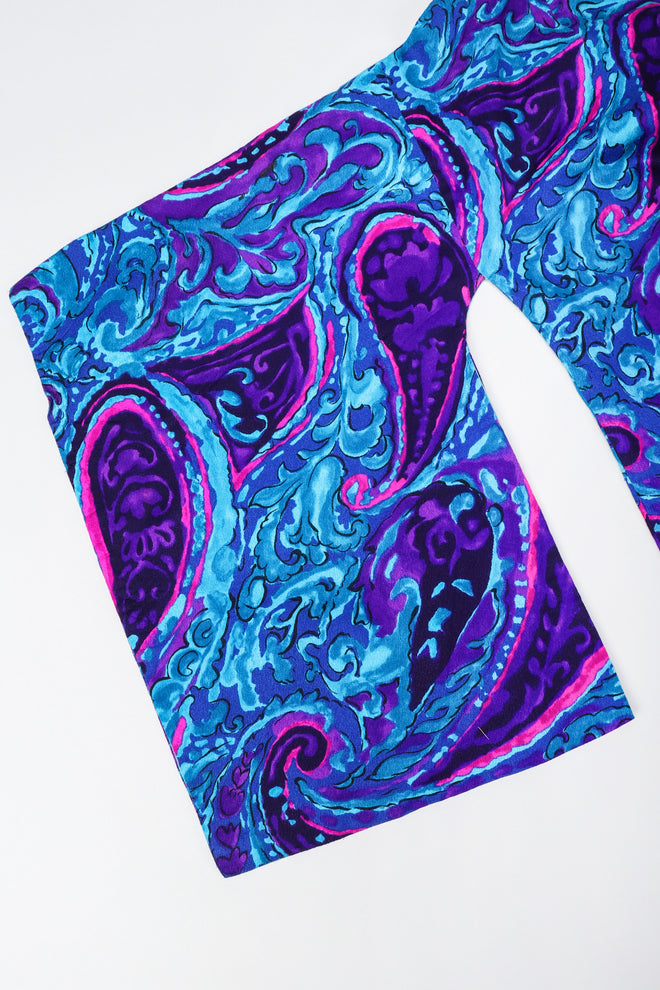 Recess Los Angeles Vintage Andrade Hawaiian Resort Paisley Swirl Kimono Caftan