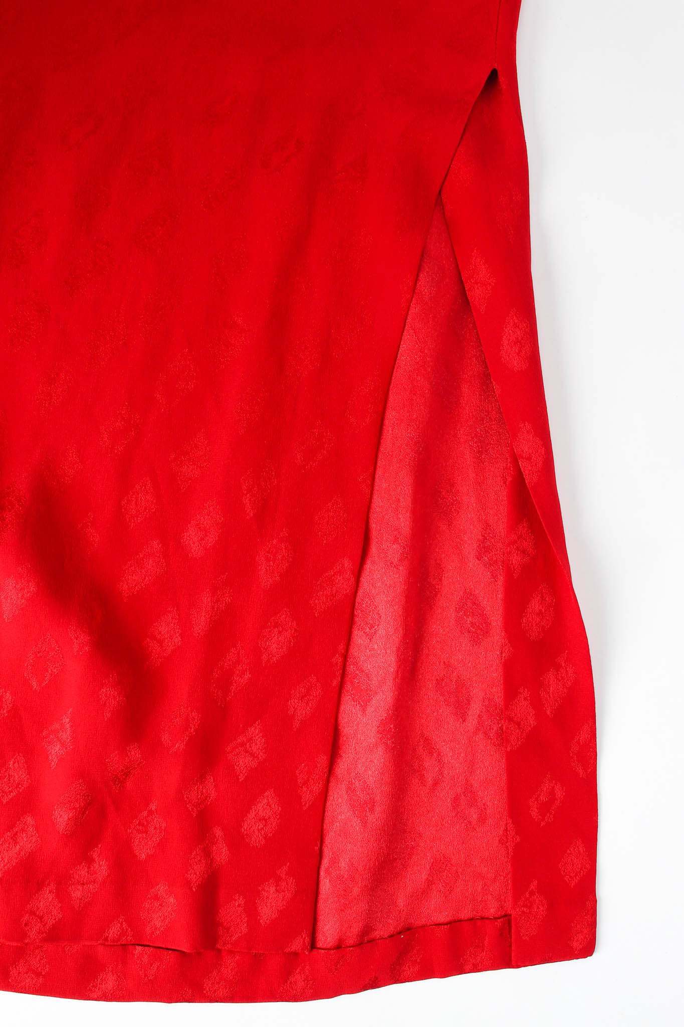 Vintage Andrea Odicini Silk Stripe Dye Tunic Dress slit @ Recess Los Angeles