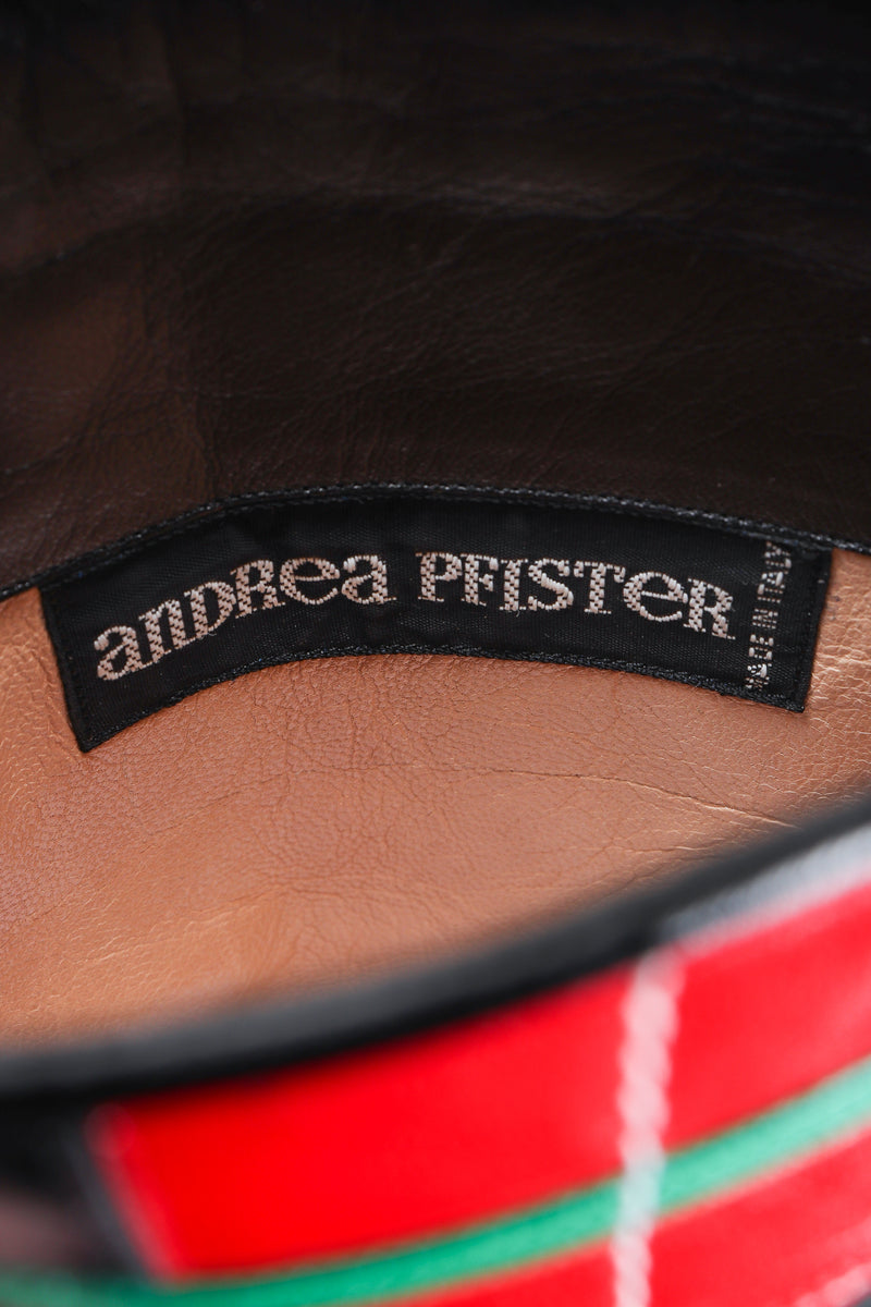Recess Vintage Andrea Pfister label on inside shaft lining