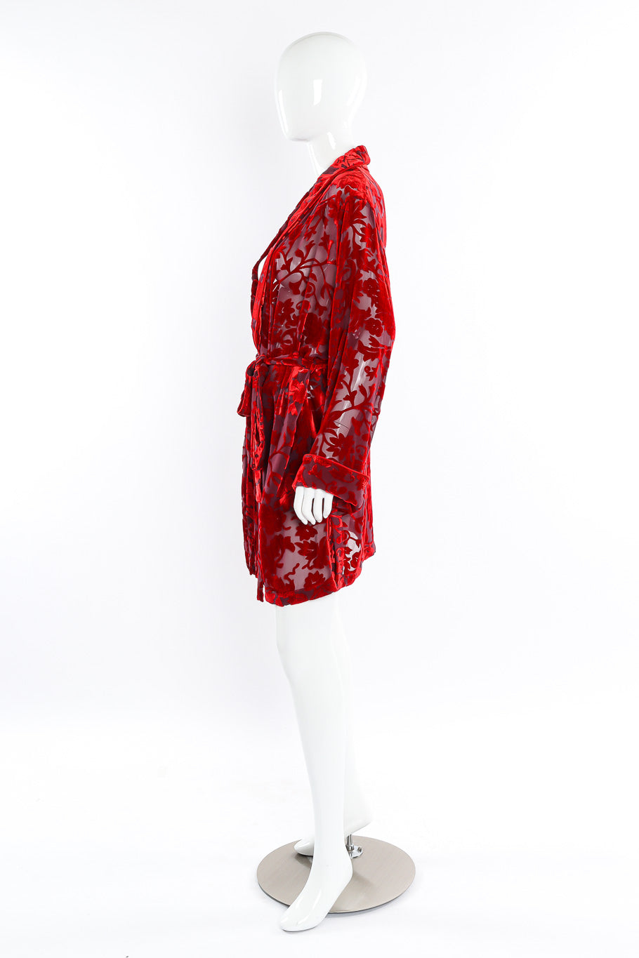 Ann Demeulemeester velvet robe jacket on mannequin @recessla