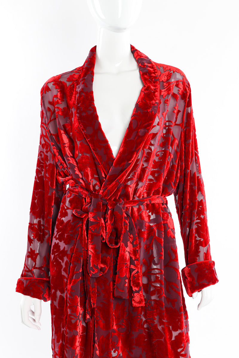 Ann Demeulemeester Velvet Burnout Robe Jacket – Recess