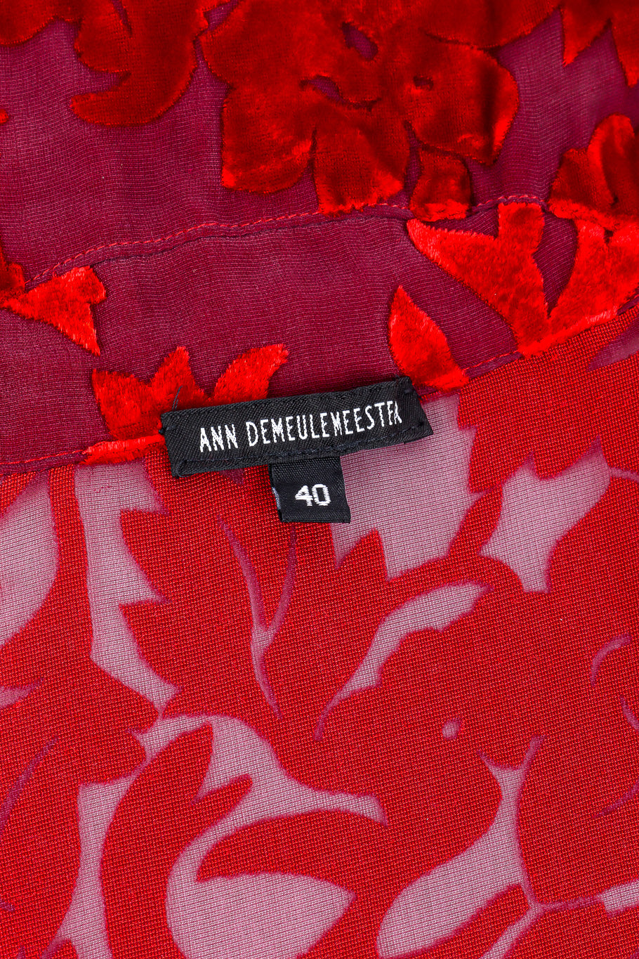 Ann Demeulemeester velvet robe jacket designer label and size @recessla