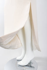 Recess Los Angeles Vintage Ann Lawrence Floral Sequin One-Shoulder Wedding Rehearsal Bridal Dress