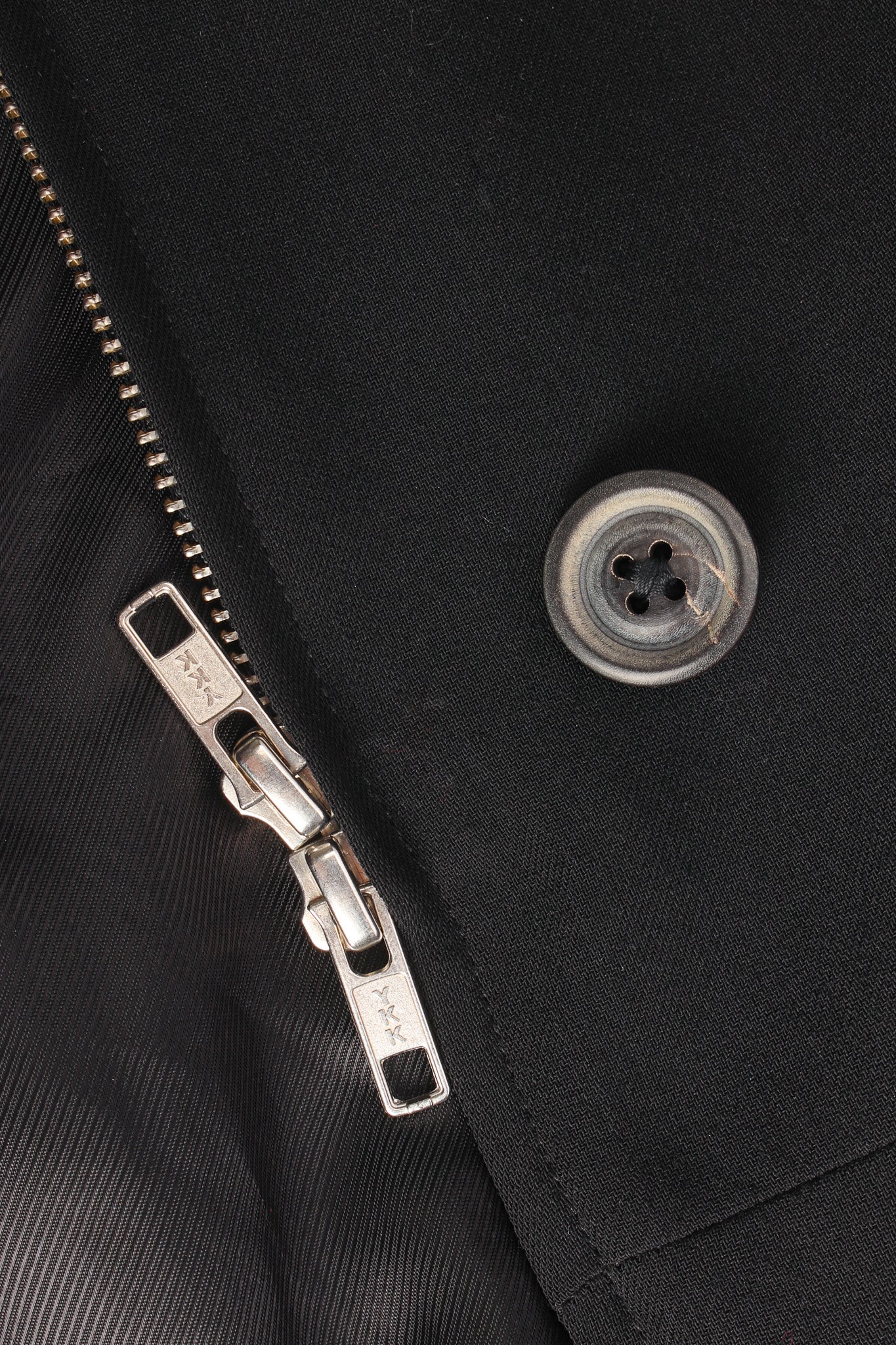 Vintage Ann Demeulemeester Diagonal Breasted Wool Jacket button/zipper @ Recess LA
